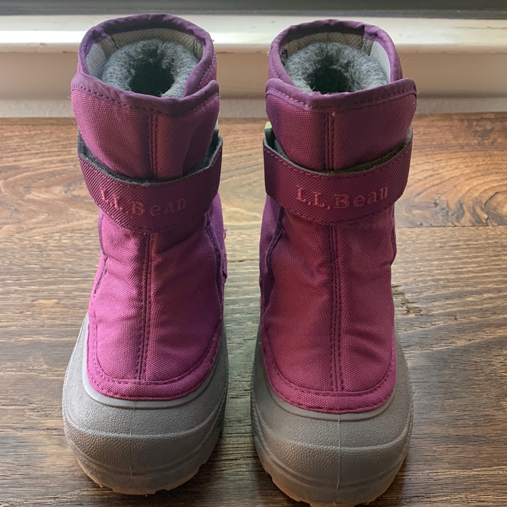 L.L. Bean toddler snow boots girls size 9